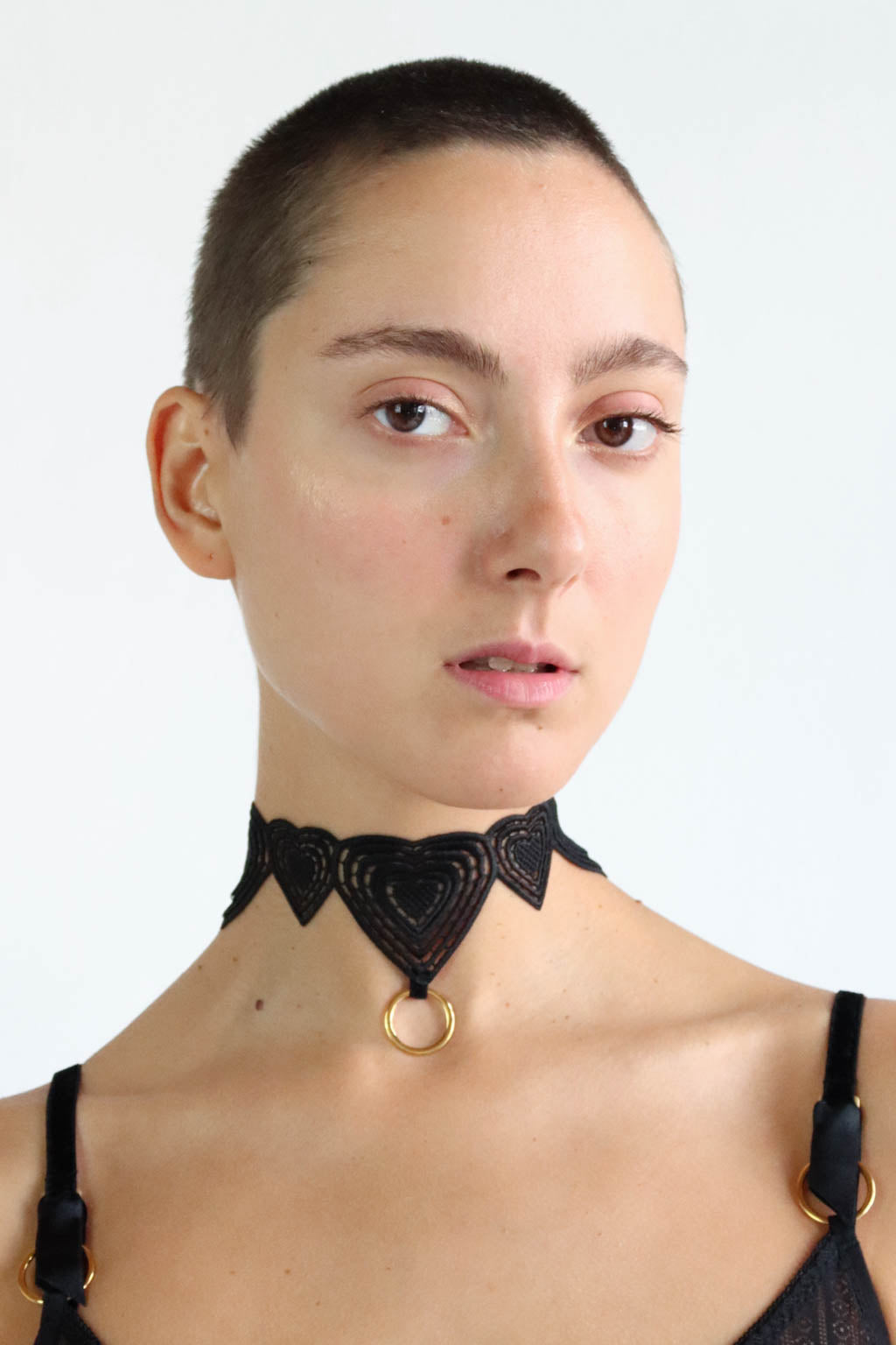 HEART Lace O-Ring Choker