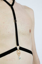 Load image into Gallery viewer, RAYNE Black Harness With Crystal
